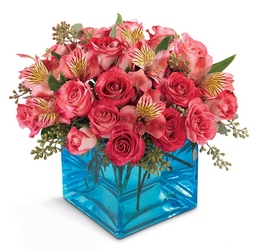 Share My World Bouquet - Spray Roses & Alstromeria from Olney's Flowers of Rome in Rome, NY